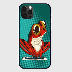Чехол iPhone 12 Pro Max Странная красная лягушка