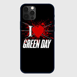 Чехол для iPhone 12 Pro Max Green Day Сердце, цвет: 3D-черный