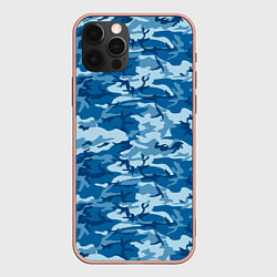 Чехол для iPhone 12 Pro Max Камуфляж морской, цвет: 3D-светло-розовый