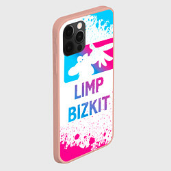 Чехол для iPhone 12 Pro Max Limp Bizkit Neon Gradient, цвет: 3D-светло-розовый — фото 2