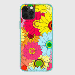 Чехол для iPhone 12 Pro Max CHAMOMILE CHRYSANTHEMUMS, цвет: 3D-мятный