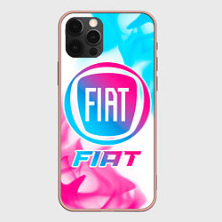 Чехол для iPhone 12 Pro Max Fiat Neon Gradient, цвет: 3D-светло-розовый