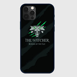 Чехол для iPhone 12 Pro Max The Witcher School of the Cat, цвет: 3D-черный