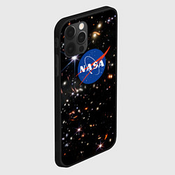 Чехол для iPhone 12 Pro Max Самое четкое изображение ранней Вселенной NASA Лог, цвет: 3D-черный — фото 2