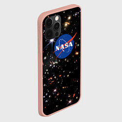 Чехол для iPhone 12 Pro Max Самое четкое изображение ранней Вселенной NASA Лог, цвет: 3D-светло-розовый — фото 2