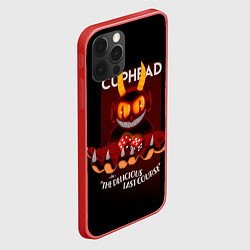 Чехол для iPhone 12 Pro Max Дьявол Cuphead, цвет: 3D-красный — фото 2