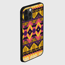 Чехол для iPhone 12 Pro Max Африканский узор орнамент из шерсти Africa Wool Pa, цвет: 3D-черный — фото 2