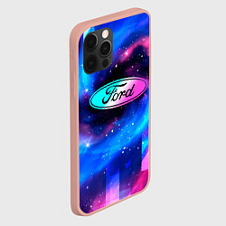 Чехол для iPhone 12 Pro Max Ford Неоновый Космос, цвет: 3D-светло-розовый — фото 2