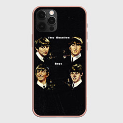 Чехол для iPhone 12 Pro Max The Beatles Boys, цвет: 3D-светло-розовый