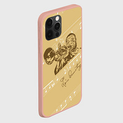 Чехол для iPhone 12 Pro Max Великий джазмен - Луис Армстронг, цвет: 3D-светло-розовый — фото 2