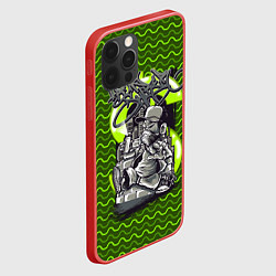 Чехол для iPhone 12 Pro Max Граффити Iron sharks, цвет: 3D-красный — фото 2