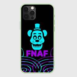 Чехол для iPhone 12 Pro Max FNAF Фредди neon, цвет: 3D-салатовый