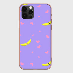 Чехол для iPhone 12 Pro Max Малыш банан, цвет: 3D-светло-розовый