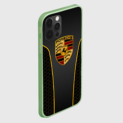 Чехол для iPhone 12 Pro Max PORSCHE - ГОНОЧНАЯ УНИФОРМА, цвет: 3D-салатовый — фото 2