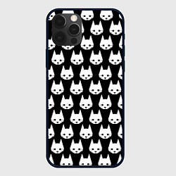 Чехол для iPhone 12 Pro Max Stray Pattern, цвет: 3D-черный