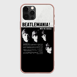 Чехол для iPhone 12 Pro Max With The Beatles Битломания, цвет: 3D-светло-розовый