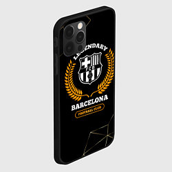 Чехол для iPhone 12 Pro Max Barcelona - legendary football club на темном фоне, цвет: 3D-черный — фото 2