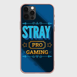 Чехол для iPhone 12 Pro Max Игра Stray: pro gaming, цвет: 3D-светло-розовый