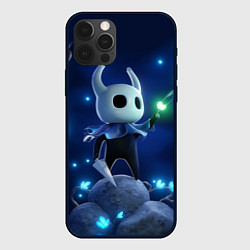 Чехол для iPhone 12 Pro Max Hollow Knight неоновые бабочки, цвет: 3D-черный