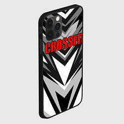Чехол для iPhone 12 Pro Max КРОССФИТ - СЕРАЯ АБСТРАКЦИЯ, цвет: 3D-черный — фото 2