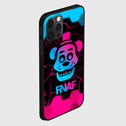 Чехол для iPhone 12 Pro Max FNAF мишка - neon gradient, цвет: 3D-черный — фото 2