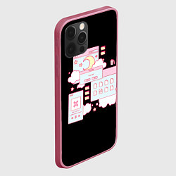 Чехол для iPhone 12 Pro Max Ретро Браузер Кавай, цвет: 3D-малиновый — фото 2