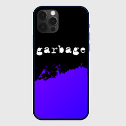 Чехол для iPhone 12 Pro Max Garbage purple grunge, цвет: 3D-черный