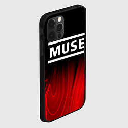 Чехол для iPhone 12 Pro Max Muse red plasma, цвет: 3D-черный — фото 2