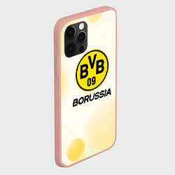 Чехол для iPhone 12 Pro Max Borussia Абстракция кружочки, цвет: 3D-светло-розовый — фото 2