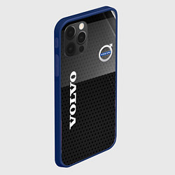 Чехол для iPhone 12 Pro Max Volvo Абстракция, цвет: 3D-тёмно-синий — фото 2