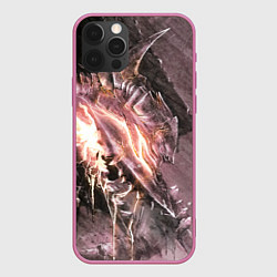 Чехол для iPhone 12 Pro Max Берсерк Гатс В Доспехах Извергает Огонь, цвет: 3D-малиновый