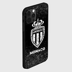 Чехол для iPhone 12 Pro Max Monaco с потертостями на темном фоне, цвет: 3D-черный — фото 2