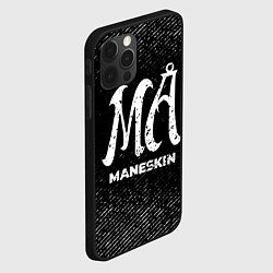 Чехол для iPhone 12 Pro Max Maneskin с потертостями на темном фоне, цвет: 3D-черный — фото 2