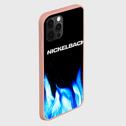 Чехол для iPhone 12 Pro Max Nickelback blue fire, цвет: 3D-светло-розовый — фото 2