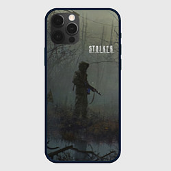 Чехол для iPhone 12 Pro Max STALKER Одиночка На Болоте, цвет: 3D-черный