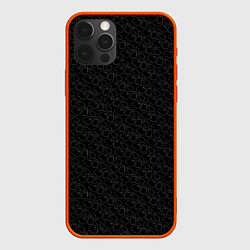 Чехол для iPhone 12 Pro Max Little Ghosts on black, цвет: 3D-красный