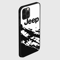 Чехол для iPhone 12 Pro Max Jeep - textura, цвет: 3D-черный — фото 2