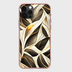 Чехол для iPhone 12 Pro Max Элегантная абстракция, цвет: 3D-светло-розовый