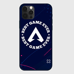 Чехол для iPhone 12 Pro Max Символ Apex Legends и надпись best game ever, цвет: 3D-черный