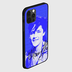 Чехол для iPhone 12 Pro Max Юрий Шатунов в детстве - автограф, цвет: 3D-черный — фото 2