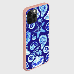 Чехол для iPhone 12 Pro Max Паттерн из океанских раковин и морских звёзд, цвет: 3D-светло-розовый — фото 2