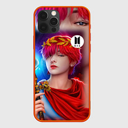 Чехол для iPhone 12 Pro Max BTS Kim Taehyung V, цвет: 3D-красный