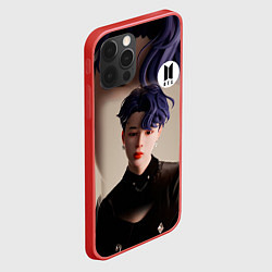 Чехол для iPhone 12 Pro Max BTS BLACK SWAN ART, цвет: 3D-красный — фото 2