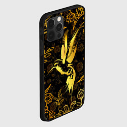 Чехол для iPhone 12 Pro Max Золотая колибри, цвет: 3D-черный — фото 2