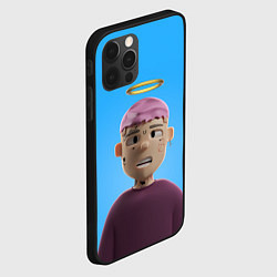 Чехол для iPhone 12 Pro Max Lil Peep С Нимбом, цвет: 3D-черный — фото 2