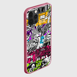 Чехол для iPhone 12 Pro Max Граффити Watch Dogs 2, цвет: 3D-малиновый — фото 2