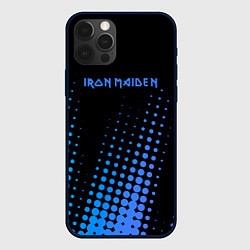 Чехол для iPhone 12 Pro Max Iron Maiden - neon, цвет: 3D-черный