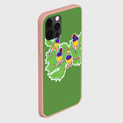 Чехол для iPhone 12 Pro Max Яркие Амадины, цвет: 3D-светло-розовый — фото 2