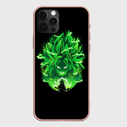 Чехол для iPhone 12 Pro Max Broly dragon ball аниме, цвет: 3D-светло-розовый