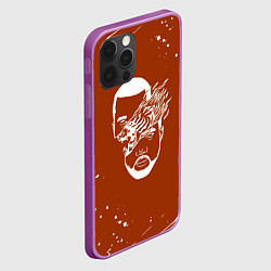 Чехол для iPhone 12 Pro Max Kanye west - краска брызги, цвет: 3D-сиреневый — фото 2